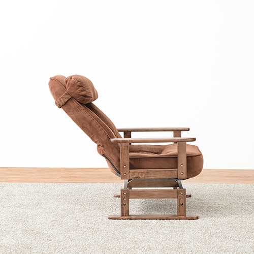 萩原 回転座椅子 ブラウン LZ-4742-BR 1台(ご注文単位1台)【直送品】