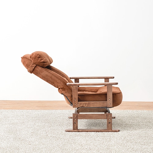 萩原 回転座椅子 ブラウン LZ-4742-BR 1台(ご注文単位1台)【直送品】