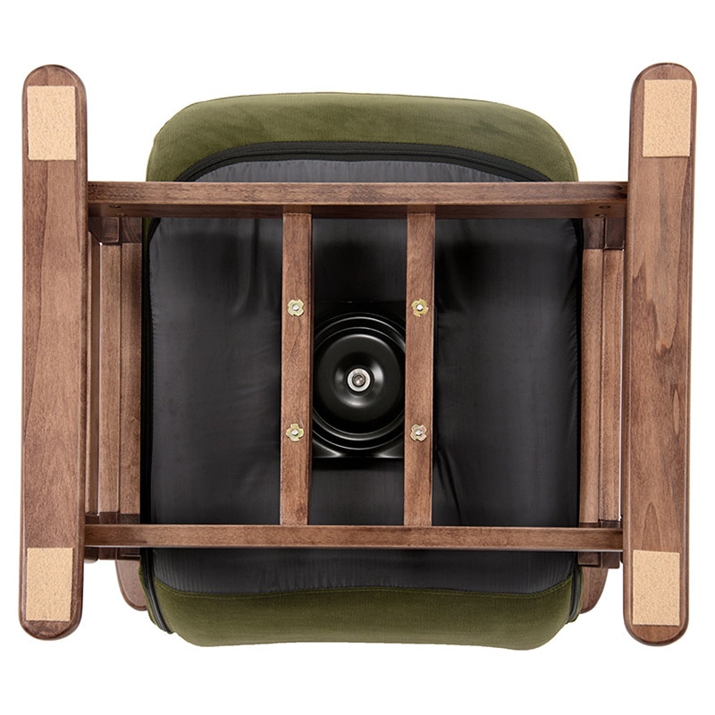 萩原 回転座椅子 グリーン LZ-4742-GR 1台（ご注文単位1台）【直送品】