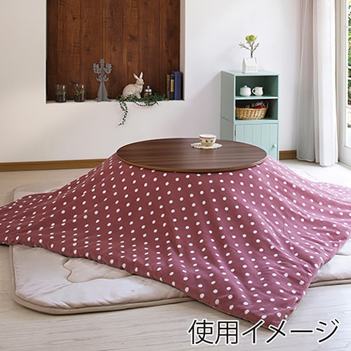 萩原 ベル 円形こたつ ブラウン アベルSE80丸BR 1台(ご注文単位1台)【直送品】