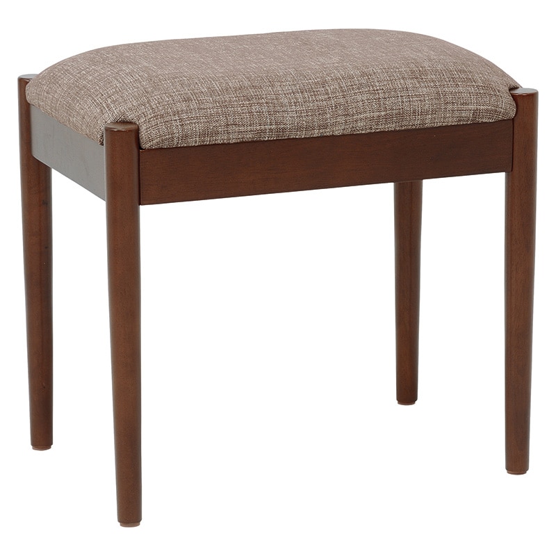 萩原 スツール ブラウン×ベージュ VH-7959BE 1台(ご注文単位1台)【直送品】