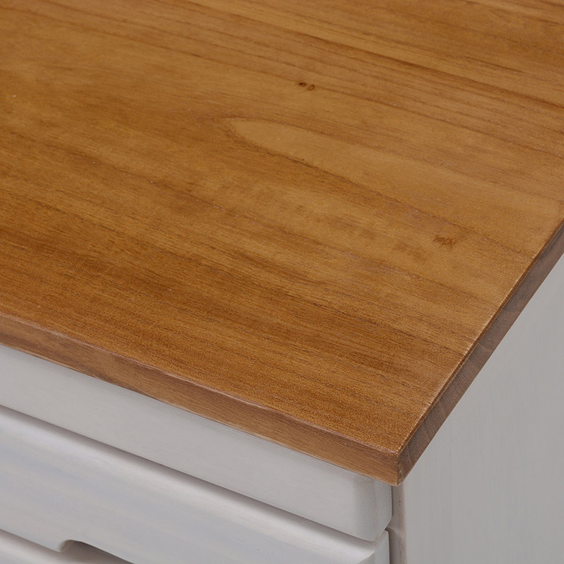 萩原 FAX台 幅48cm キャスター付 ナチュラル×ホワイト MFX-8207NW 1台(ご注文単位1台)【直送品】