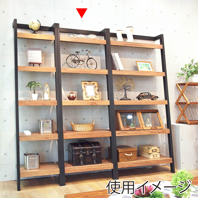 萩原 オープンラック 幅62cm 5段 ブラック RCC-1771BK 1台(ご注文単位1台)【直送品】