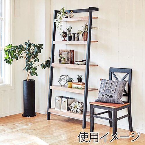 萩原 オープンラック 幅80cm 5段 ブラック RCC-1772BK 1台(ご注文単位1台)【直送品】