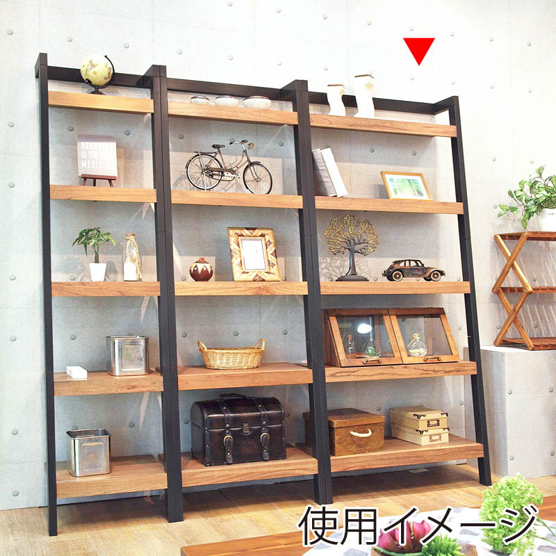 萩原 オープンラック 幅80cm 5段 ブラック RCC-1772BK 1台(ご注文単位1台)【直送品】