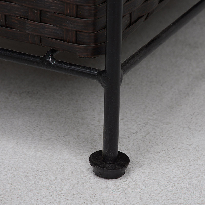 萩原 ランドリーラック 幅15.5cm 3杯 ダークブラウン RAN-2405DBR 1台(ご注文単位1台)【直送品】