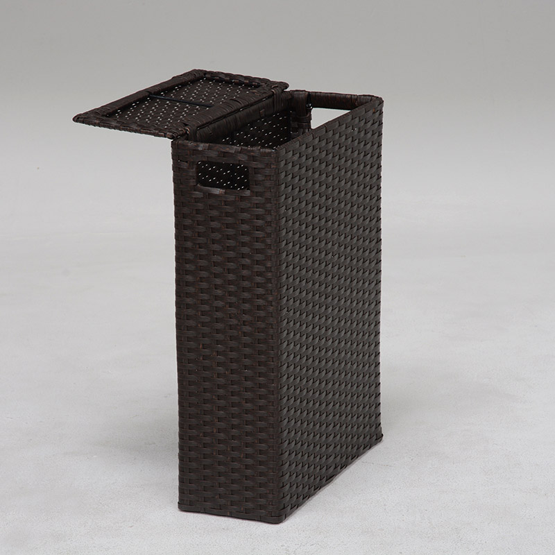 萩原 トイレットペーパーボックス ダークブラウン RTR-2404DBR 1台(ご注文単位1台)【直送品】