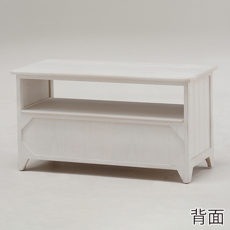 萩原 テレビ台 幅74cm アンティークホワイト MTV-5382AW 1台(ご注文単位1台)【直送品】