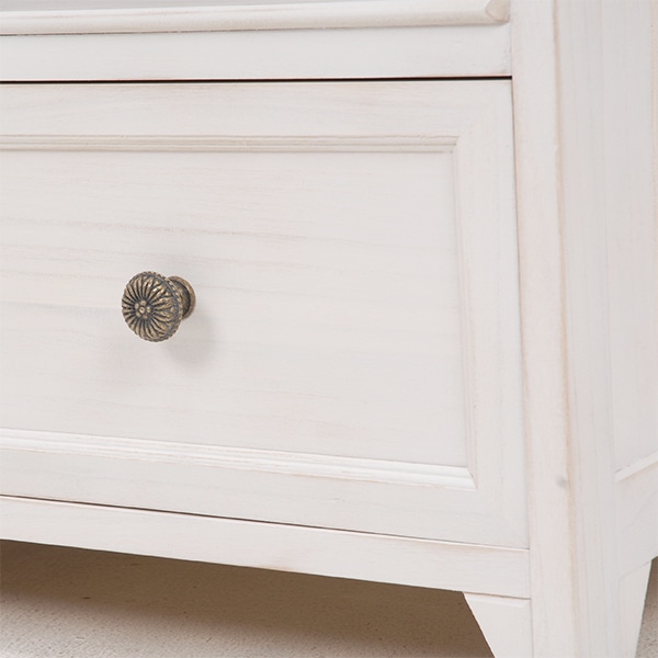 萩原 テレビ台 幅74cm アンティークホワイト MTV-5382AW 1台(ご注文単位1台)【直送品】