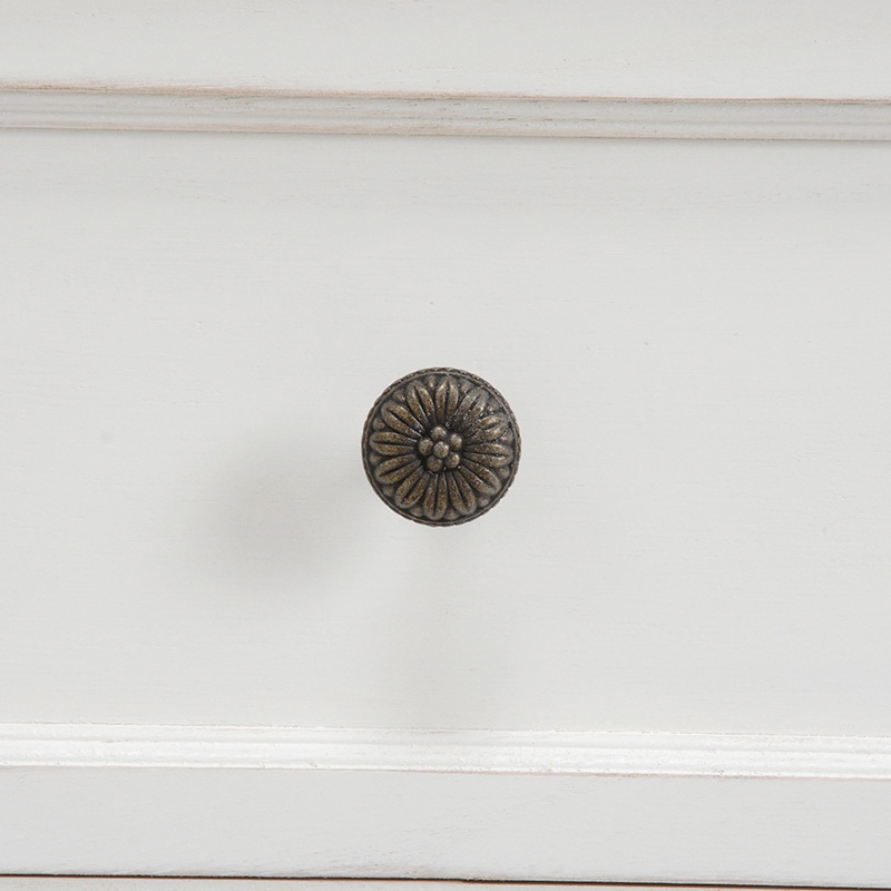 萩原 チェスト 5杯 アンティークホワイト MCH-5385AW 1台(ご注文単位1台)【直送品】