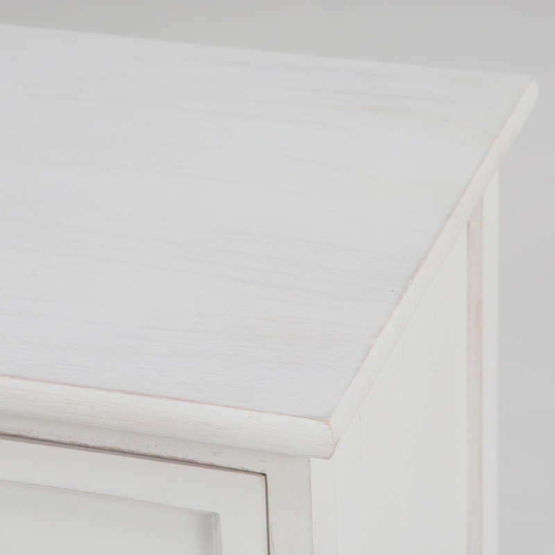 萩原 ワイドチェスト　5杯 アンティークホワイト MCH-5386AW 1台（ご注文単位1台）【直送品】