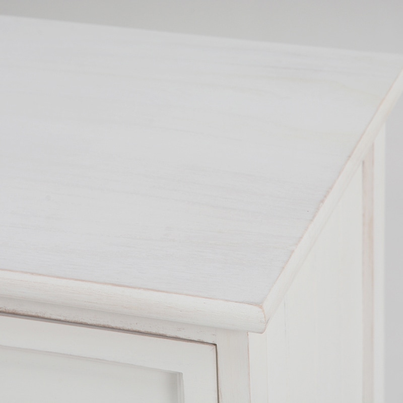 萩原 ワイドチェスト 6杯 アンティークホワイト MCH-5387AW 1台(ご注文単位1台)【直送品】