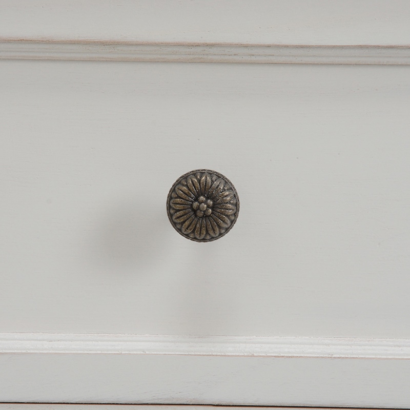 萩原 ワイドチェスト 6杯 アンティークホワイト MCH-5387AW 1台(ご注文単位1台)【直送品】