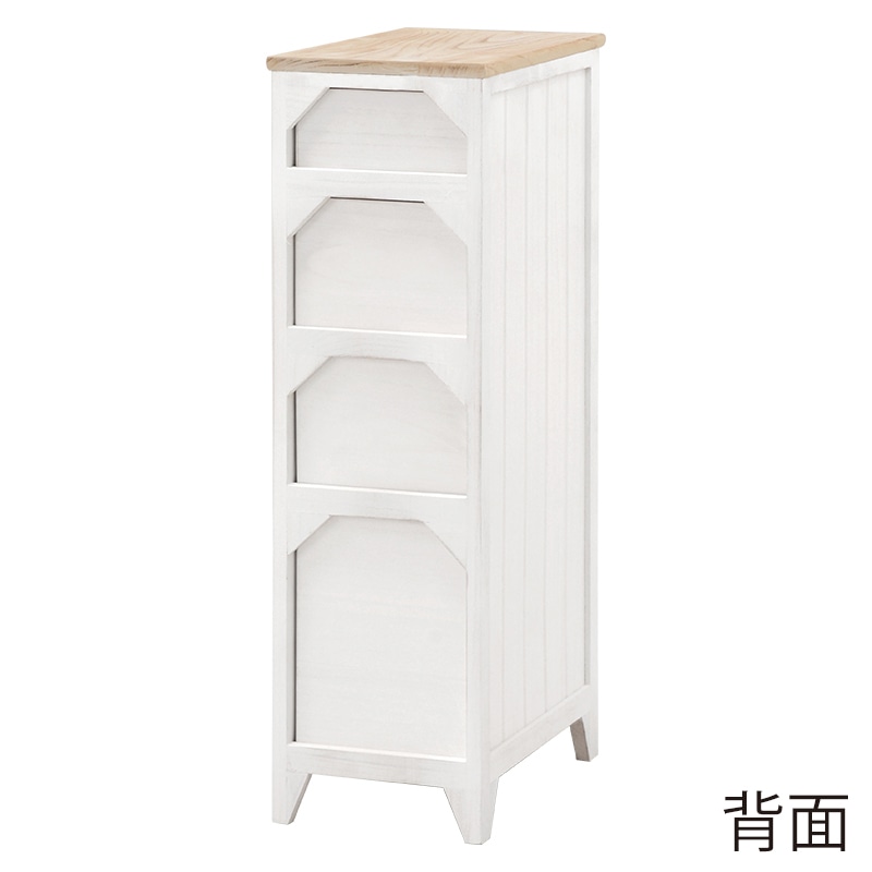 萩原 チェスト 幅25cm 4段 MCH-5281NAW 1台(ご注文単位1台)【直送品】