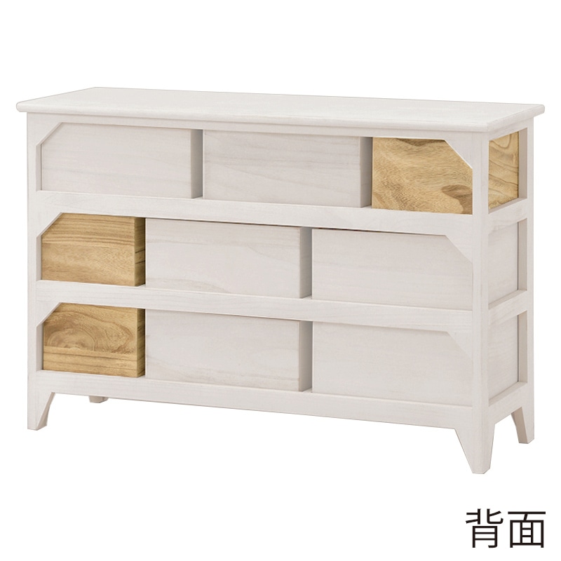 萩原 テレビ台 幅90cm アンティークホワイト 引出しタイプ MCH-5714AW 1台(ご注文単位1台)【直送品】