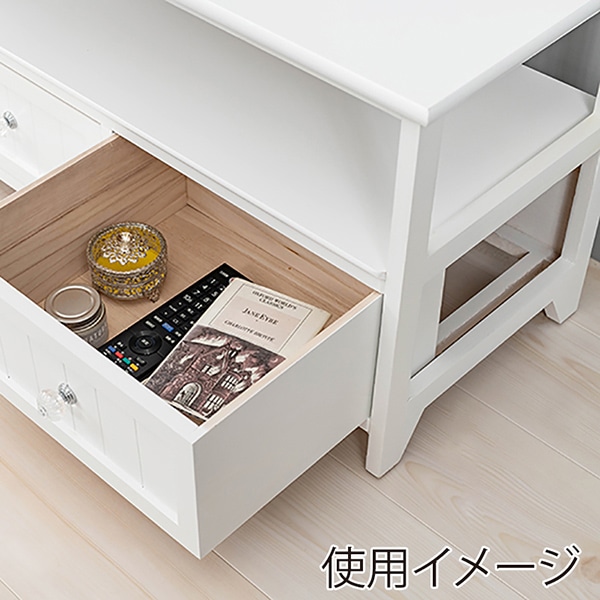 萩原 テレビ台 幅72cm ホワイト MTV-5506WH 1台(ご注文単位1台)【直送品】