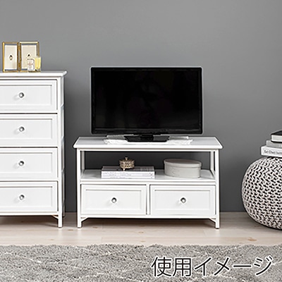 萩原 テレビ台 幅72cm ホワイト MTV-5506WH 1台(ご注文単位1台)【直送品】