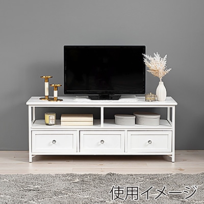 萩原 テレビ台 幅100cm ホワイト MTV-5507WH 1台(ご注文単位1台)【直送品】
