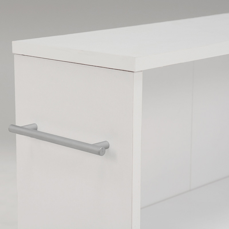 萩原 マガジンラック 幅55cm L ホワイト RCC-1021WH-L 1台(ご注文単位1台)【直送品】