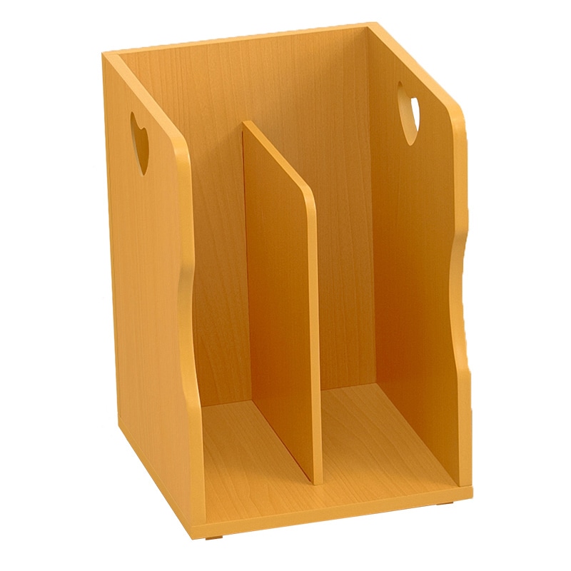 萩原 スタッキング ブックスタンド 2個組 ナチュラル MM-6805NA-S2 1セット(ご注文単位1セット)【直送品】