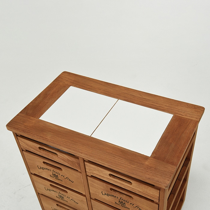 萩原 ストッカー ライトブラウン MUD-6734LBR 1台（ご注文単位1台）【直送品】