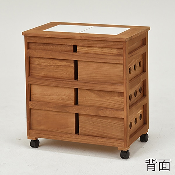 萩原 ストッカー ライトブラウン MUD-6734LBR 1台（ご注文単位1台）【直送品】