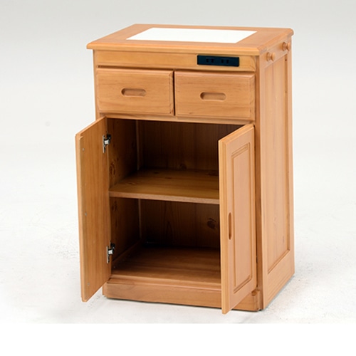 萩原 キッチンカウンター 幅47cm×高さ71cm ナチュラル MUD-6520NA 1台(ご注文単位1台)【直送品】