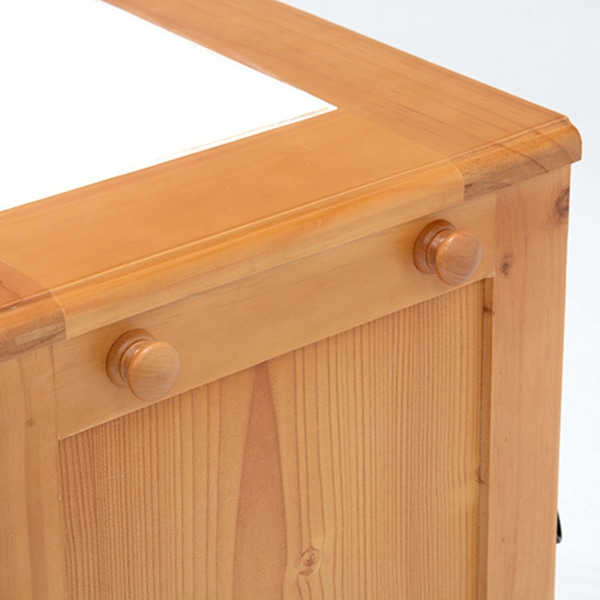 萩原 キッチンカウンター 幅47cm×高さ71cm ナチュラル MUD-6520NA 1台(ご注文単位1台)【直送品】