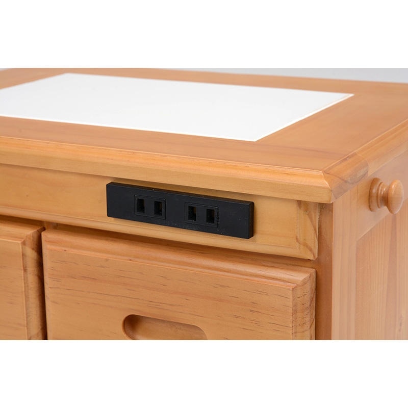 萩原 キッチンカウンター 幅91cm×高さ91cm ナチュラル MUD-6525NA 1台(ご注文単位1台)【直送品】