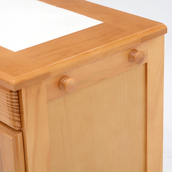 萩原 ダストボックス 15L×2 ナチュラル MUD-6720NA 1台(ご注文単位1台)【直送品】