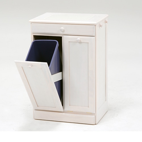 萩原 ダストボックス 15L×2 ホワイトウォッシュ MUD-6720WS 1台(ご注文単位1台)【直送品】