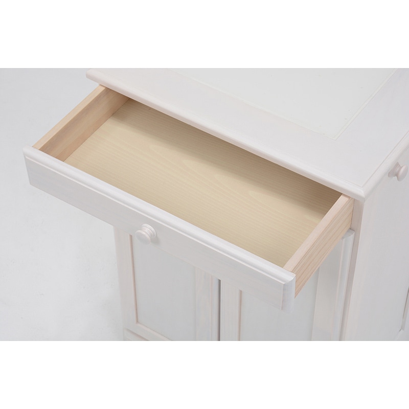 萩原 ダストボックス 15L×2 ホワイトウォッシュ MUD-6720WS 1台(ご注文単位1台)【直送品】