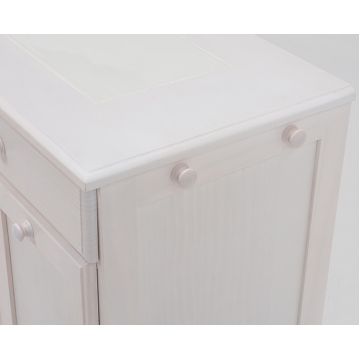 萩原 ダストボックス 15L×2 ホワイトウォッシュ MUD-6720WS 1台(ご注文単位1台)【直送品】