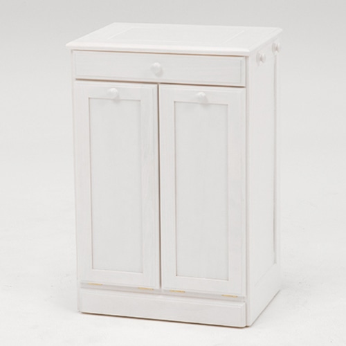 萩原 ダストボックス 15L×2 ホワイトウォッシュ MUD-6720WS 1台(ご注文単位1台)【直送品】