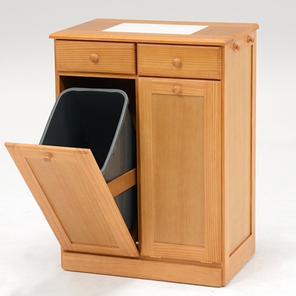 萩原 ダストボックス　25L×2 ナチュラル MUD-6722NA 1台（ご注文単位1台）【直送品】