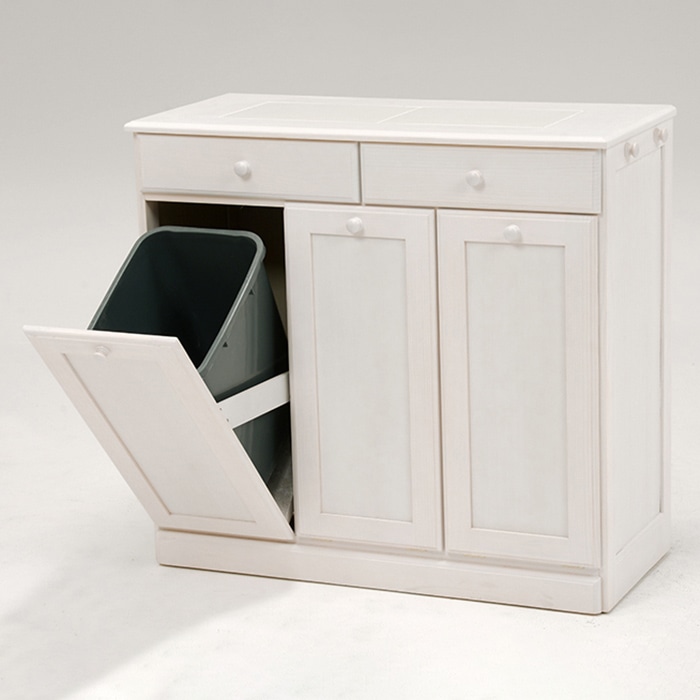 萩原 ダストボックス 25L×3 ホワイトウォッシュ MUD-6723WS 1台(ご注文単位1台)【直送品】