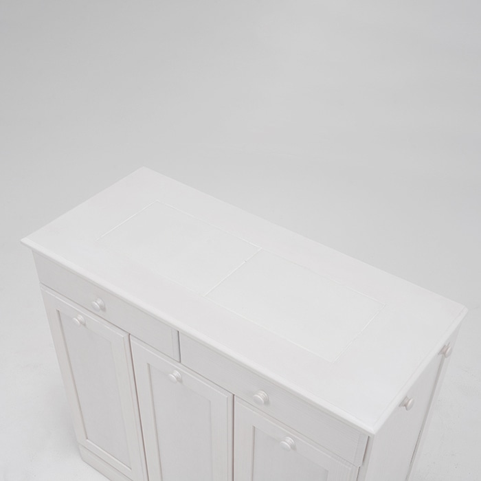 萩原 ダストボックス 25L×3 ホワイトウォッシュ MUD-6723WS 1台(ご注文単位1台)【直送品】