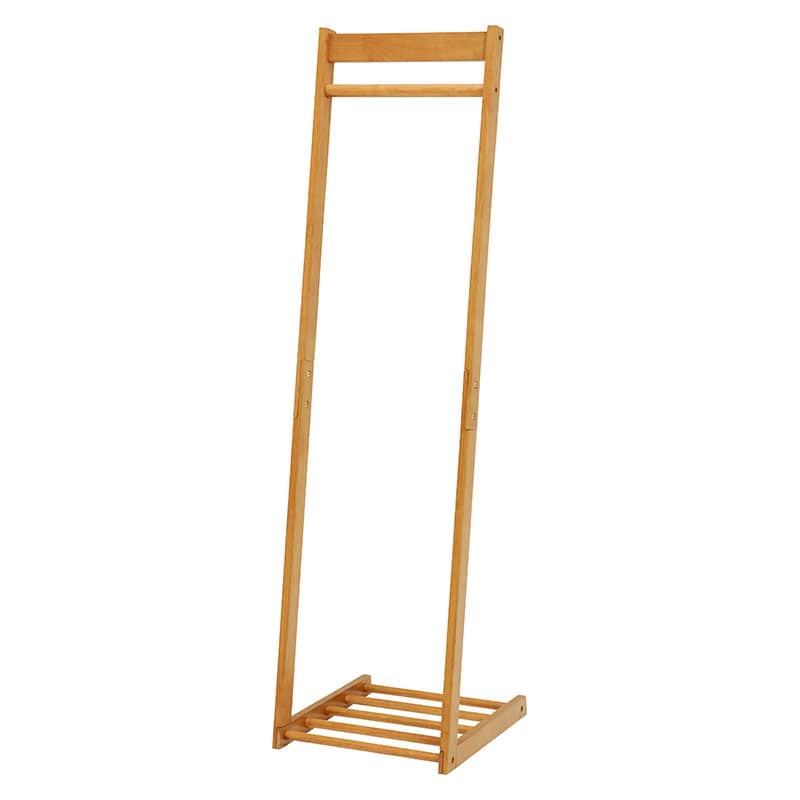 萩原 L字型ハンガーラック　幅40cm ライトブラウン VR-7215LBR 1台（ご注文単位1台）【直送品】