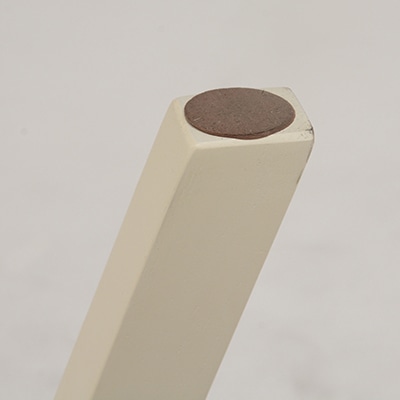 萩原 回転スツール ナチュラルホワイト VH-7960NW 1台(ご注文単位1台)【直送品】