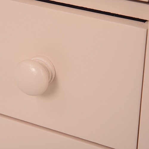 萩原 コスメワゴン　キャスター付 ピンク MUD-6649PI 1台（ご注文単位1台）【直送品】