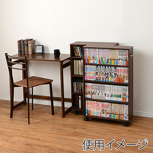 萩原 マガジンラック 幅55cm S ブラウン RCC-1023BR-S 1台(ご注文単位1台)【直送品】