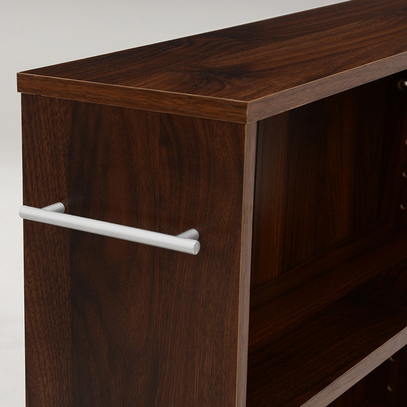 萩原 マガジンラック　幅55cm　M ブラウン RCC-1023BR-M 1台（ご注文単位1台）【直送品】