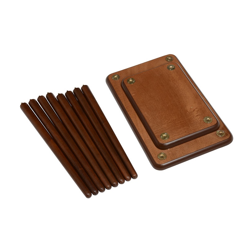 萩原 ネストテーブル 2個セット ウォールナット VT-7970WN 1台(ご注文単位1台)【直送品】