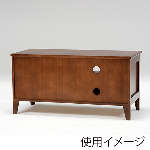 萩原 テレビ台 幅90cm 開き扉タイプ ブラウン MTV-5188BR 1台(ご注文単位1台)【直送品】