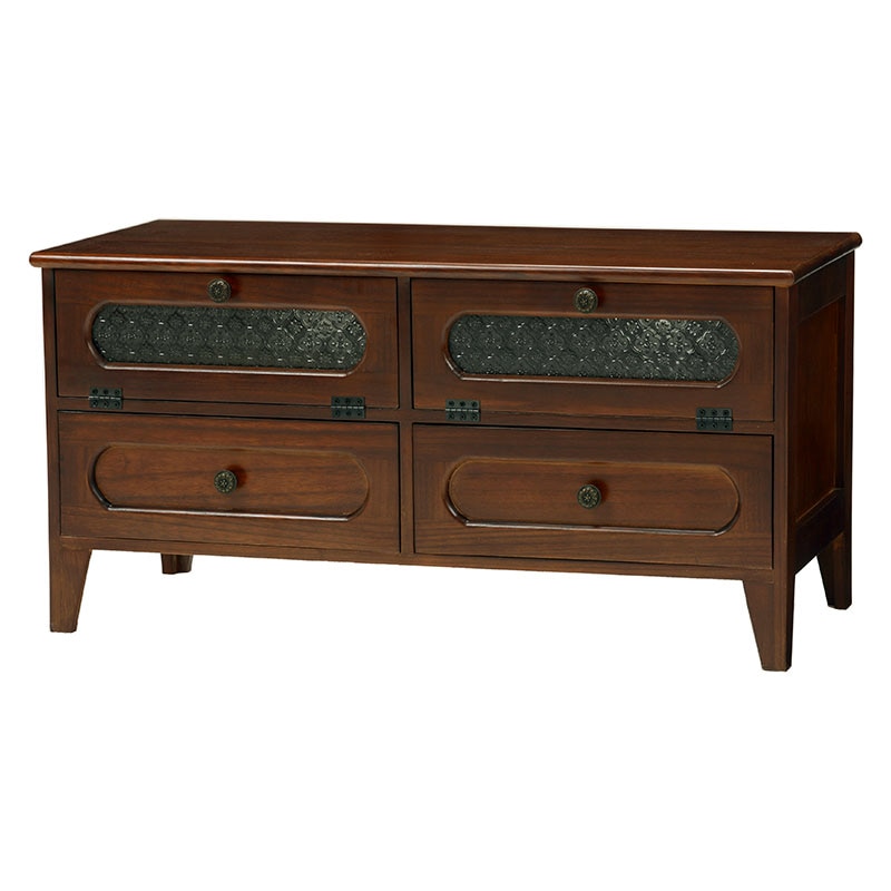 萩原 テレビ台 幅90cm フラップ扉タイプ ブラウン MTV-5189BR 1台(ご注文単位1台)【直送品】