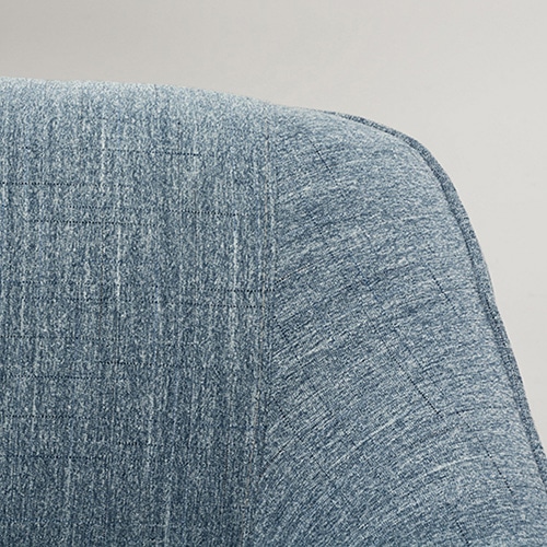 萩原 2人掛けソファ クッション付 ブルー カウル2P-BL 1台(ご注文単位1台)【直送品】