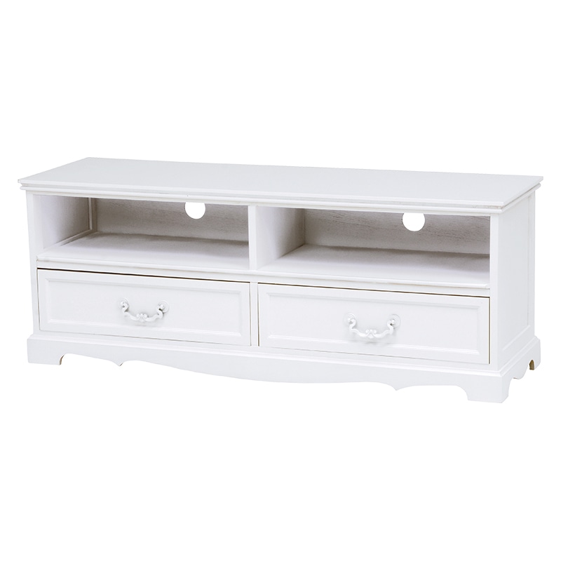 萩原 テレビ台 幅110cm ホワイト MTV-6598WH 1台(ご注文単位1台)【直送品】