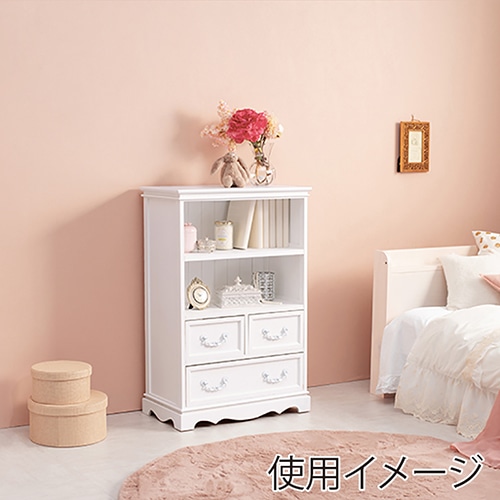 萩原 キャビネット　幅60cm ホワイト MCC-6599WH 1台（ご注文単位1台）【直送品】