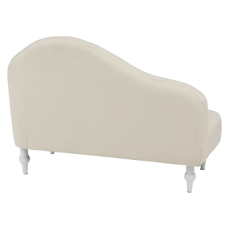 萩原 ウェーブ型ソファ 1.5人掛け アイボリー モコIV 1台(ご注文単位1台)【直送品】