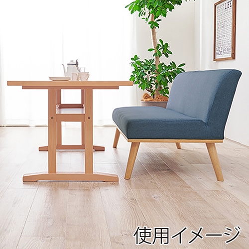 萩原 ケルト ダイニングソファ 2人掛け ネイビー ケルト2P-NV 1台(ご注文単位1台)【直送品】